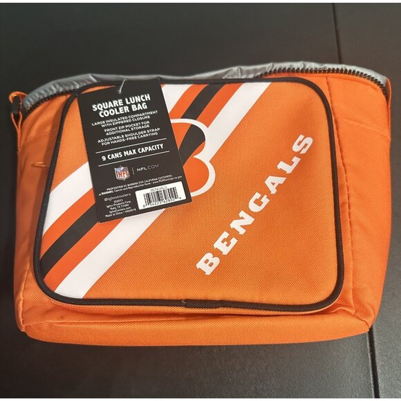 IGLOO Cincinnati Bengals Square Lined 4-Pack Cooler - Picture 2 of 9